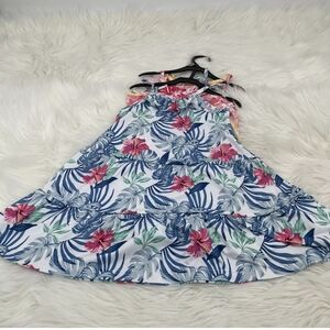 New TOMMY BAHAMAS Floral Dress girls Kids' Dress Blue Dress Size 6 Fast Shipping